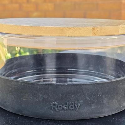 Pet Bowls- Stainless & Glass with Bamboo Lid