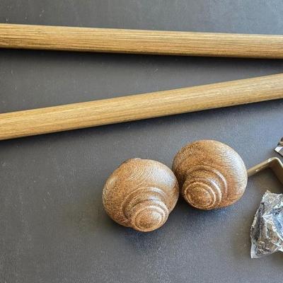 Curtain Rod- Wood Design