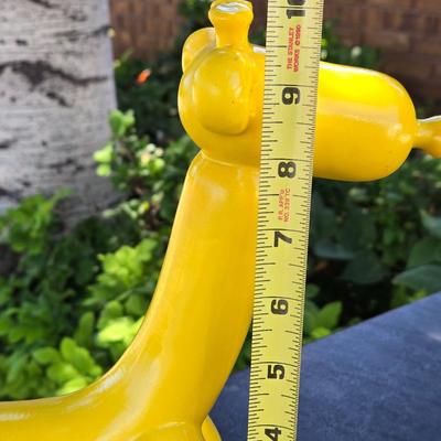 Mid Century Modern Style Yellow Ballon Giraffe Figure