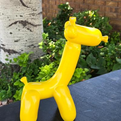 Mid Century Modern Style Yellow Ballon Giraffe Figure
