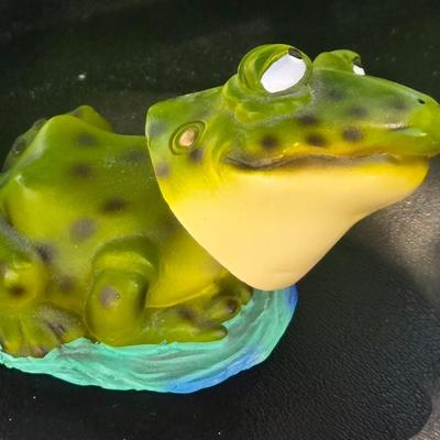 Hallmark Frog Plushie and Bobble Head Frog