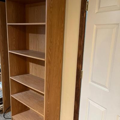 Brown 5 Tier Bookcase (A) 1 of 2
