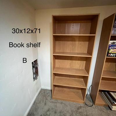 Brown 5 Tier Book Shelf (B)