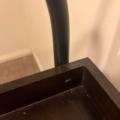 Black 4-Tier Media Display Shelf