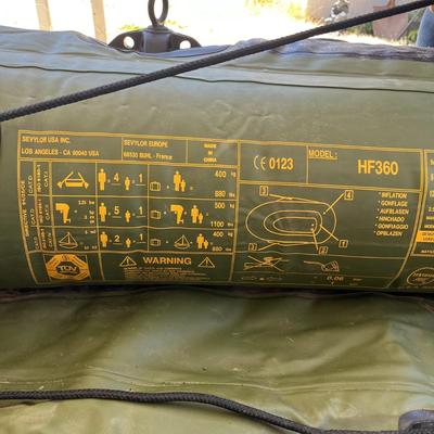 Sevylor HF360 Fish Hunter Inflatable Boat & Endura 36Trolling Motor & Battery