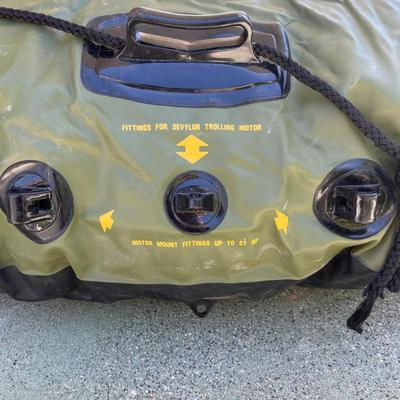 Sevylor HF360 Fish Hunter Inflatable Boat & Endura 36Trolling Motor & Battery