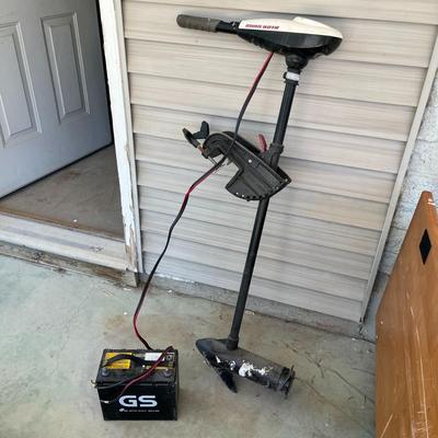 Sevylor HF360 Fish Hunter Inflatable Boat & Endura 36Trolling Motor & Battery