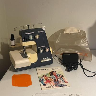 White 534 Superlock Sewing Machine & Instruction Manual