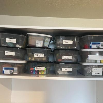 Craft Supplies in Organizer