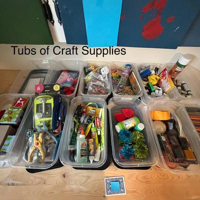 Craft Supplies in Organizer