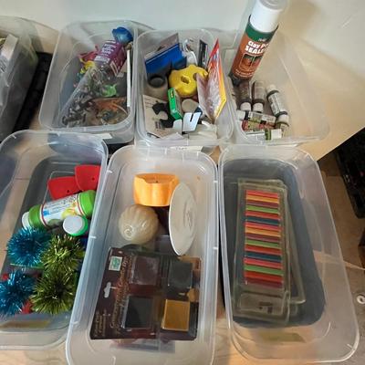 Craft Supplies in Organizer