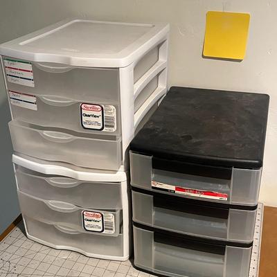 Sterilite 6 Drawer & table Tops 3 Drawer Storage Box