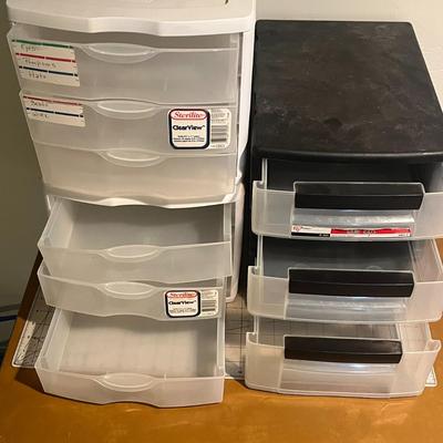 Sterilite 6 Drawer & table Tops 3 Drawer Storage Box