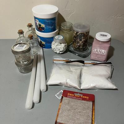 Crafts Pack of Rocks, Sand, Buttons & Candles