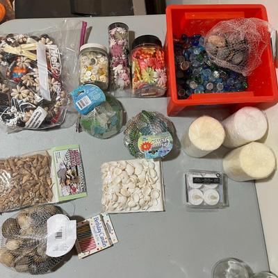 Crafts Pack of Rocks, Sand, Buttons & Candles