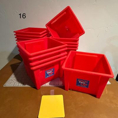 Stack ThemUp Storage Bins of 16