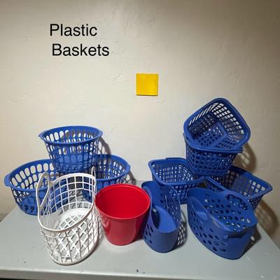 Lots of Plastic Storage Oragnizers & Baskets