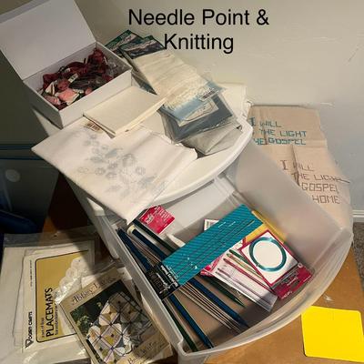Needle Point and Knitting Kit