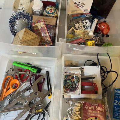 6-Drawer Cart Full of Craft Supplies