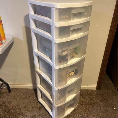 6-Drawer Cart Full of Craft Supplies