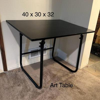 Black Color Art Table