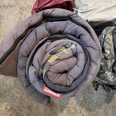 Set Of 3 Sleeping Bags and Air Mattresses