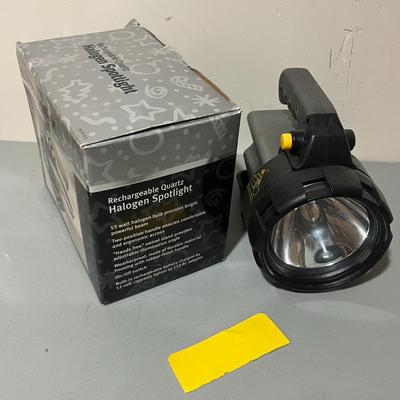 Rechargeable Quartz Halogen Spotlight