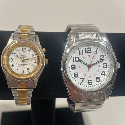 Set of 2 Watches and Mini Compass Keychain
