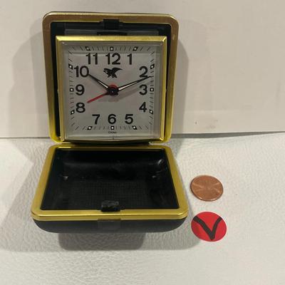 Vintage Travel Alarm Clock and