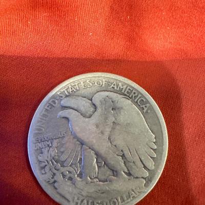 1920 P LIBERTY WALKING C 129 HALF VF US COIN SILVER