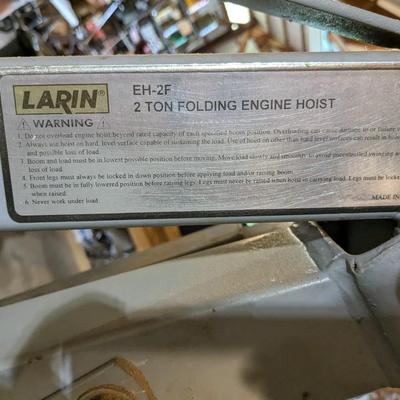 Larin EH-2F 2 Ton Folding Engine Hoist
