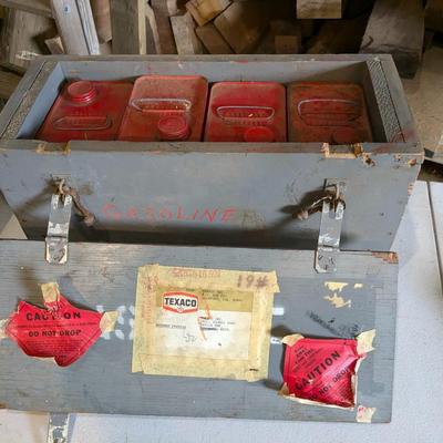 Vintage Texaco Gasoline Sample Gas Cans
