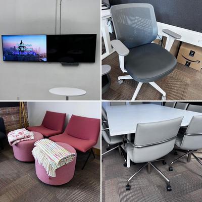 POPPIN Sectional Sofa Block Party Corner Office