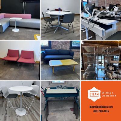 POPPIN Sectional Sofa Block Party Corner Office