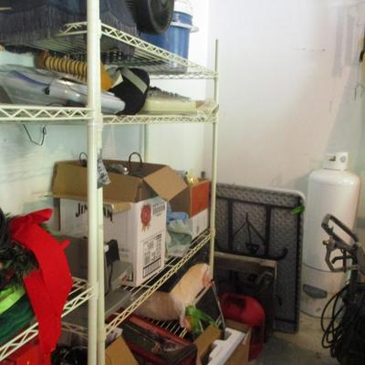 Metal Shelving Unit Choice 3 - Measures Approx 48" Wide, 19" Deep, ...