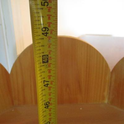 Unfinished Wooden Corner Shelf