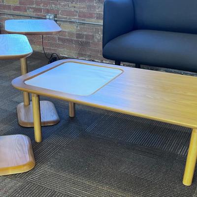 Poppin Coffee Table and 2 Side Tables