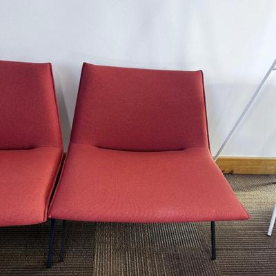 Meridith Lounge Chair Brick Color (2) A Pair by POPPIN 