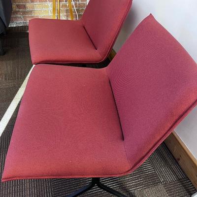 Meridith Lounge Chair Brick Color (2) A Pair by POPPIN 