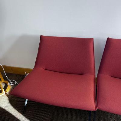 Meridith Lounge Chair Brick Color (2) A Pair by POPPIN 