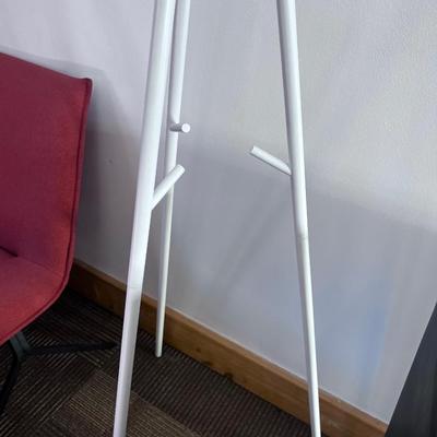 Metal White Coat Rack 