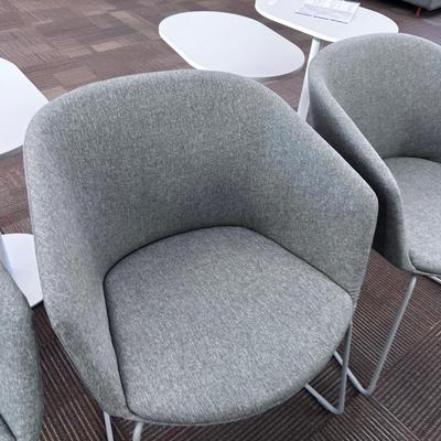 PITCH SLED CHAIR BY POPPIN (3) Gray 
