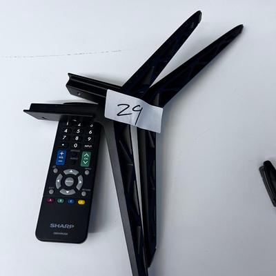 SHARP Television with Remote 61" Wall Mounted Plus Legs 