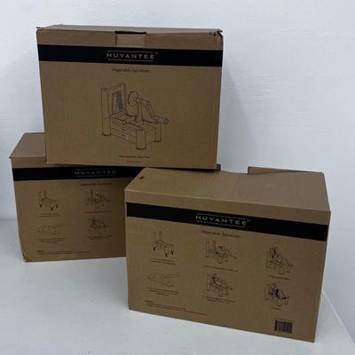 3 NUVANTEE Vegetable Spiralizer New in the Box 