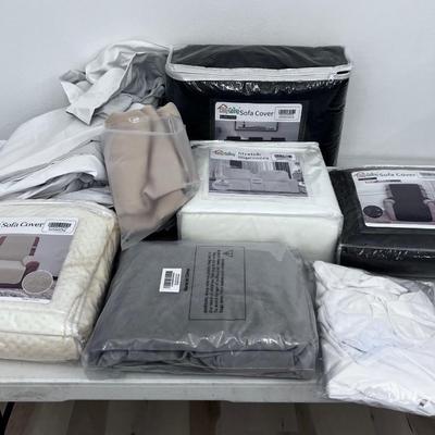 SOFA SLIP COVERS Several  Some New in the Package. 