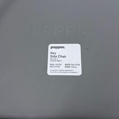#41 POPPIN Touch Point Round Table with 4 Key Side Chairs. 