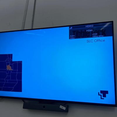 SHARP Television with Remote 65" Wall Mounted NO STAND