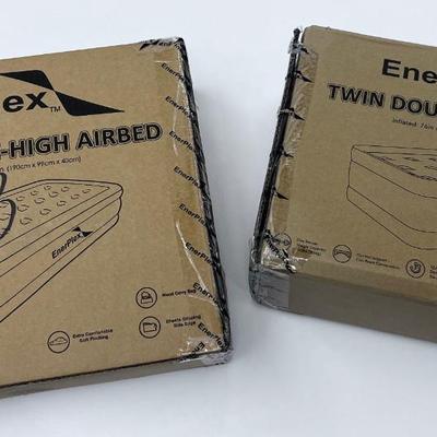 2 TWIN Double Height Air Beds New in the Box 