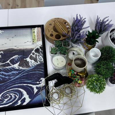 Lot of FAUX Plants and Décor Picture