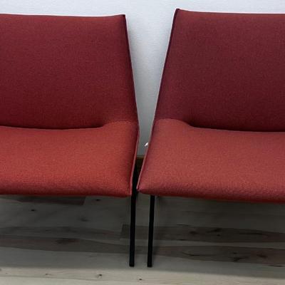 Meridith Lounge Chair Brick Color (2) A Pair by POPPIN 